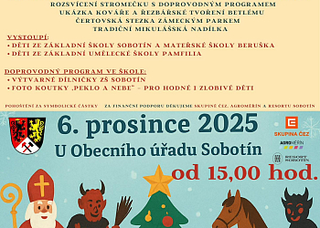 Mikulášská nadílka a rozsvícení vánočního stromu