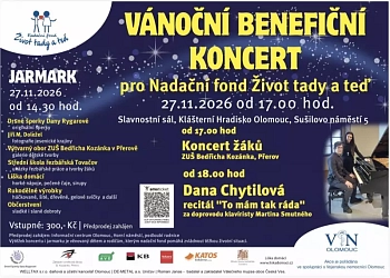 Vánoční Benefiční koncert pro Nadační fond Život tady a teď