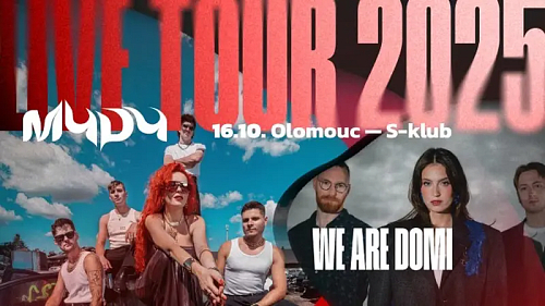 MYDY + We Are Domi - tour podzim Olomouc