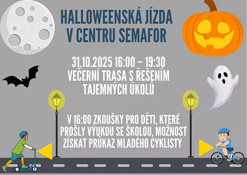 Halloweenská večerní jízda