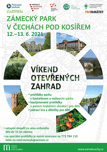 Víkend otevřených zahrad na zámek Čechy pod Kosířem