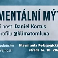 Environmentální mýty: přednáška Daniela Kortuse (@klimatomluva)