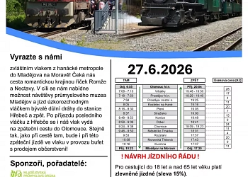 Zvláštním vlakem z Olomouce do Mladějova na Moravě