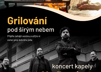 Grilování pod širým nebem a koncert kapely No Barriers