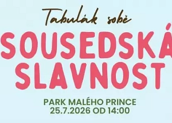 Sousedská slavnost - Tabulák sobě