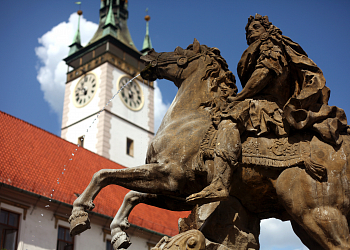 Eine Reihe von Barockbrunnen in Olomouc