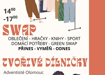Tvořivé dílničky pro děti a výměnný bazárek SWAP