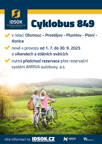 Nový cyklobus č. 849 do Konice