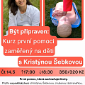 Být připraven: Kurz první pomoci zaměřený na děti s Kristýnou Šebkovou