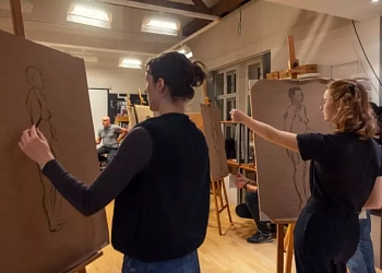 Večerní kresba s hvězdičkou