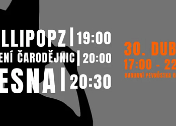 Pálení čarodějnic Olomouc s Lollipopz a kapelou Vesna