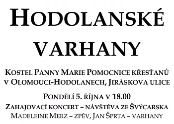 Hodolanské varhany 2026