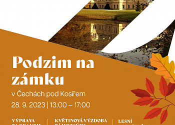 Podzim na zámku v Čechách pod Kosířem